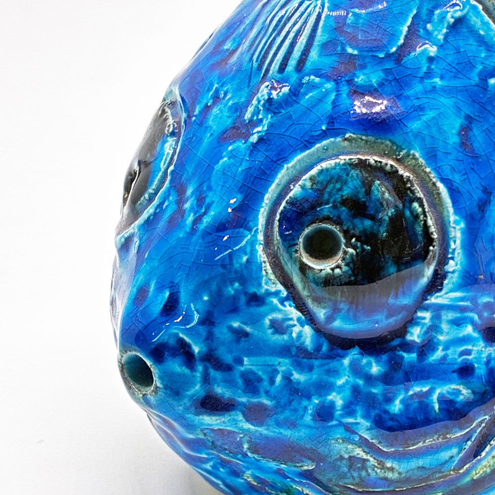 フラヴィア FLAVIA Italy リミニブルー ビトッシ BITOSSI オブジェ 置物 フィッシュ 魚 アルド・ロンディ Aldo Londi 陶製 イタリア ●