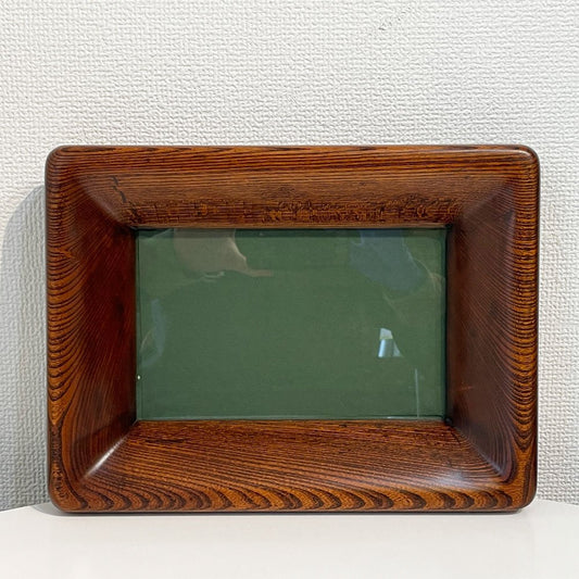 松崎 融 拭漆くりぬき額 無垢材 水彩額縁 版画額縁 フォトフレーム 民藝作家 木漆工芸作家 ◎