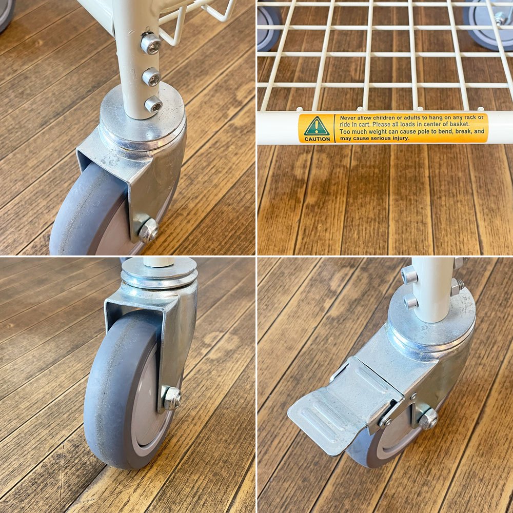ダルトン DULTON ランドリー カート ウィズ ポール ラック LAUNDRY CART WITH POLE RACK アイボリー アメリカンスタイル ◎