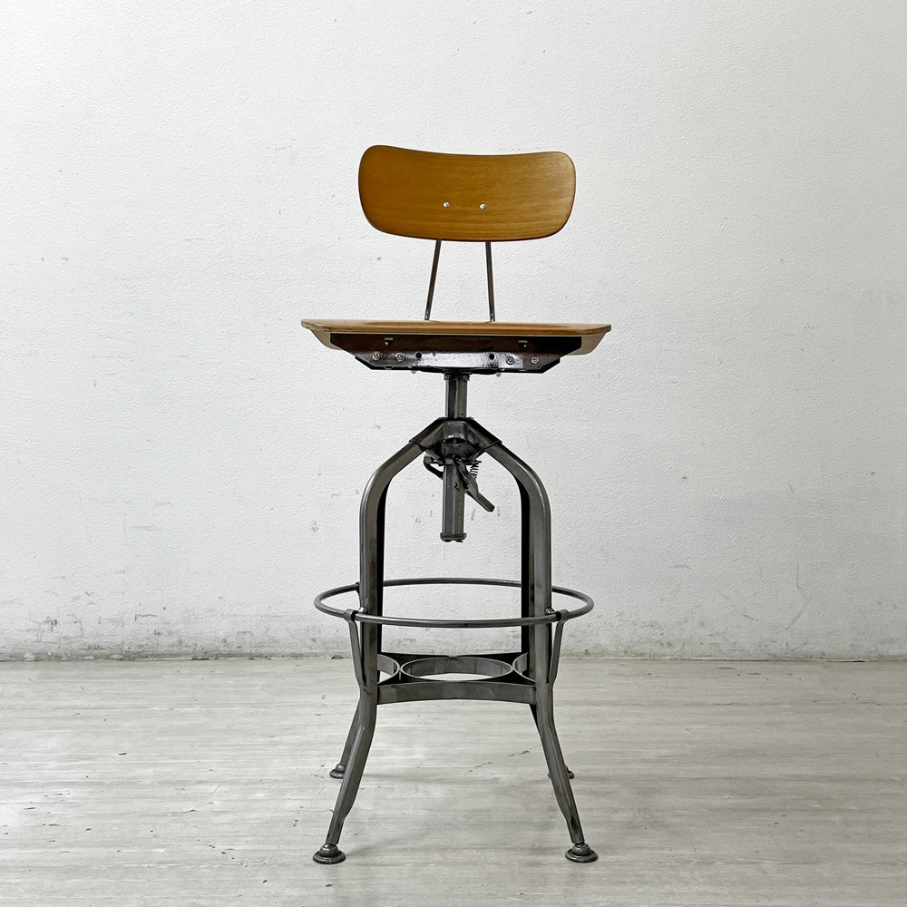 ノーザンオハイオインダストリアル Northern Ohio Industrial トレド ハイチェア TOLEDO スウィベル スツール 工業系 ●