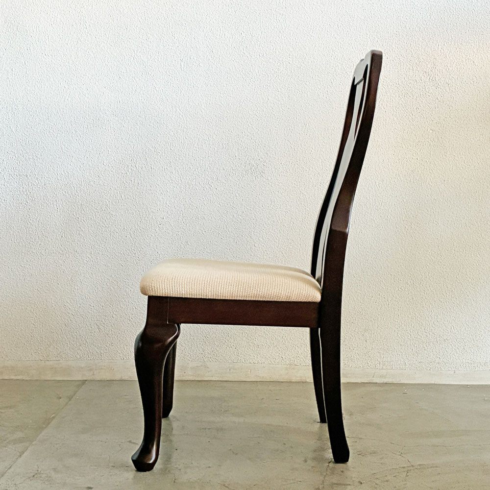 イーセンアーレン ETHAN ALLEN クイーンアンスタイル ダイニングチェア 猫脚 クラシカルデザイン B 〓