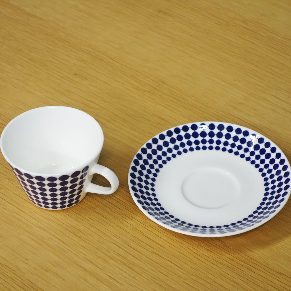 グスタフスベリ GUSTVSBERG アダム ADAM コーヒーカップ&ソーサー C&S スティグ・リンドベリ Stig Lindberg Φ8cm 北欧食器 復刻品 ◎