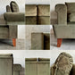トラックファニチャー TRUCK FURNITURE FK ソファ 3シーター W204cm フェザークッション ウォールナット無垢材 × 張地張替済 参考価格約55万円の品 〓