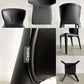 カッシーナ Cassina オラ 369 HOLA アームレスチェア ダイニングチェア 本革 ブラックレザー ハンス・ウェッツスタイン イタリア 定価￥418,000- 〓