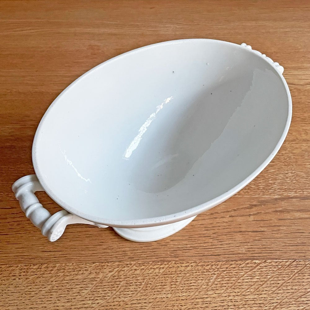 ベルギービンテージ Belgian Vintage スーピエール スープチュリーン スープ鍋 スープボウル 陶器 アンティーク アイボリー テーブルウェア ♪