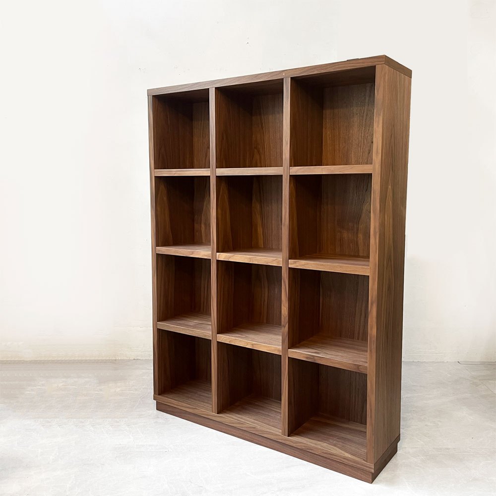 マスターウォール MASTERWAL グリッド シェルフ 3列4段 GRID SHELF W111㎝ ウォールナット アカセ木工 定価¥189,200- ★