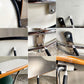 ハーマンミラー Herman Miller サイドシェルチェア セカンド 2nd ビンテージ アプホルスター スクールベース 肘掛けテーブル付 イームズ ミッドセンチュリー A ■