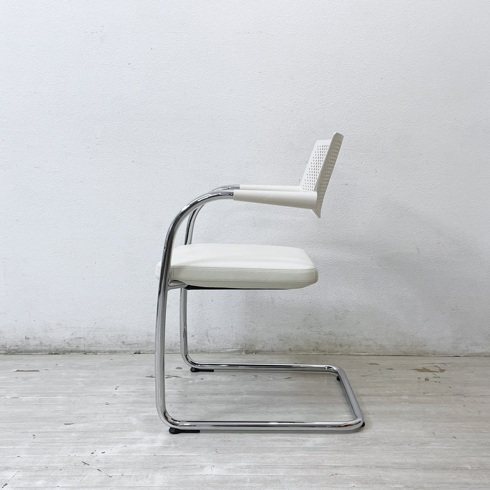 ヴィトラ vitra ビザビ2 Visavis2 アームチェア デスクチェア カンティレバー スタッキング不可仕様 アントニオ・チッテリオ B ●
