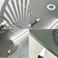カリガリス calligaris ヴォルテックス ラウンドテーブル VORTEX Round table ダイニングテーブル スモークガラス天板×マットブロンズベース Φ120cm イタリアモダン 定価 ¥237,600- ●