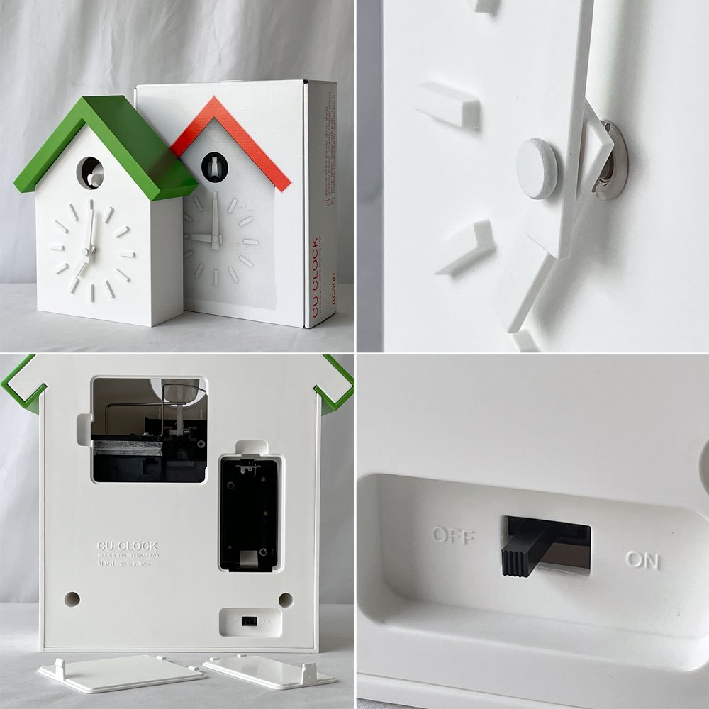 マジス MAGIS クークロック CU-CLOCK 鳩時計 グリーン 未使用品 動作確認済み 深澤 直人 イタリア モダンデザイン 参考価格¥59.400- ◇