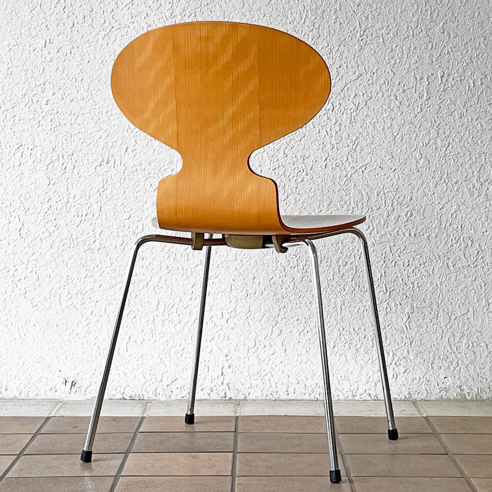フリッツハンセン Fritz Hansen アントチェア 4本脚 ナチュラルビーチ ラッカー アルネ・ヤコブセン 北欧家具 A ◇