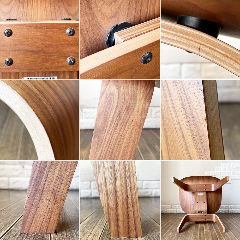 ハーマンミラー Herman Miller プライウッドラウンジチェア LCW ウッドレッグ ウォールナット C&R イームズ ミッドセンチュリー 定価￥218,900- ◎