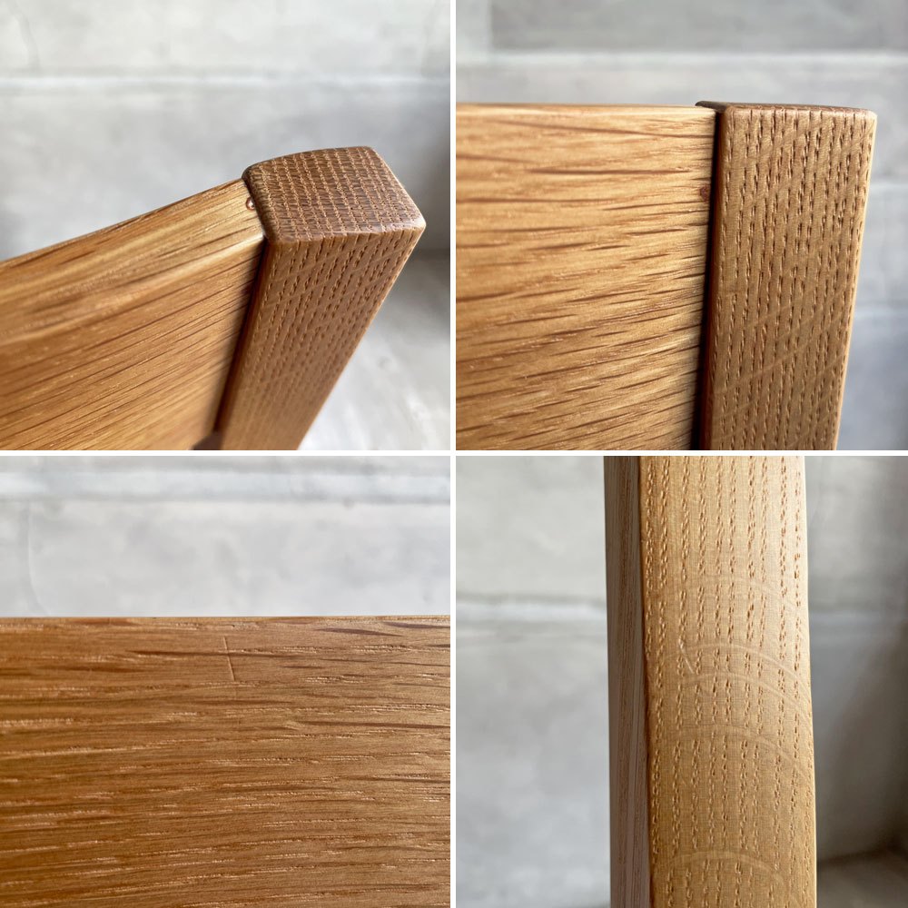 無印良品 MUJI オーク材 ダイニングチェア ファブリックシート シンプルデザイン 2脚セット 廃番 ♪