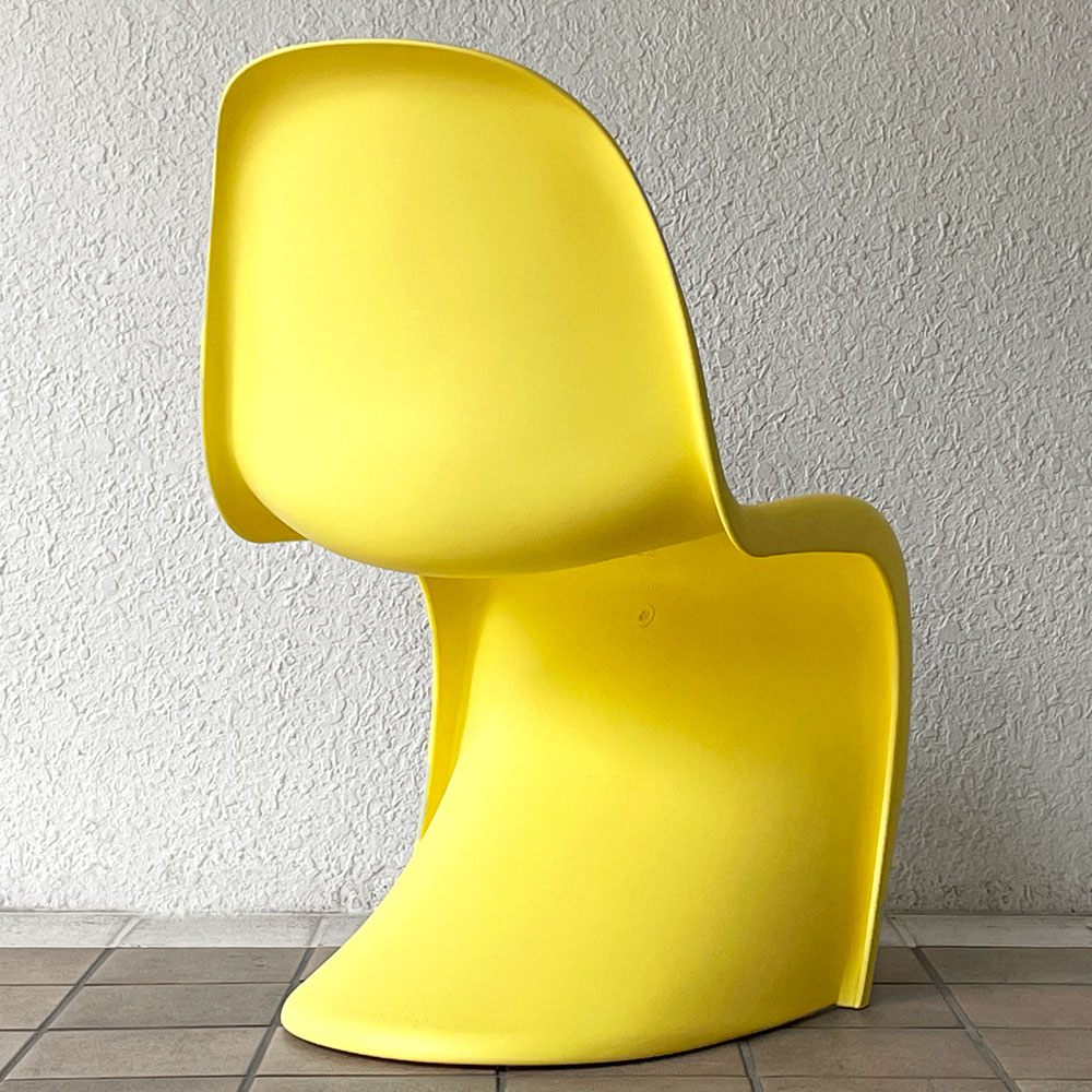 ヴィトラ vitra パントンチェア ダイニングチェア スタッキング イエロー ヴェルナー・パントン ミッドセンチュリー 定価58,300円 B ◇