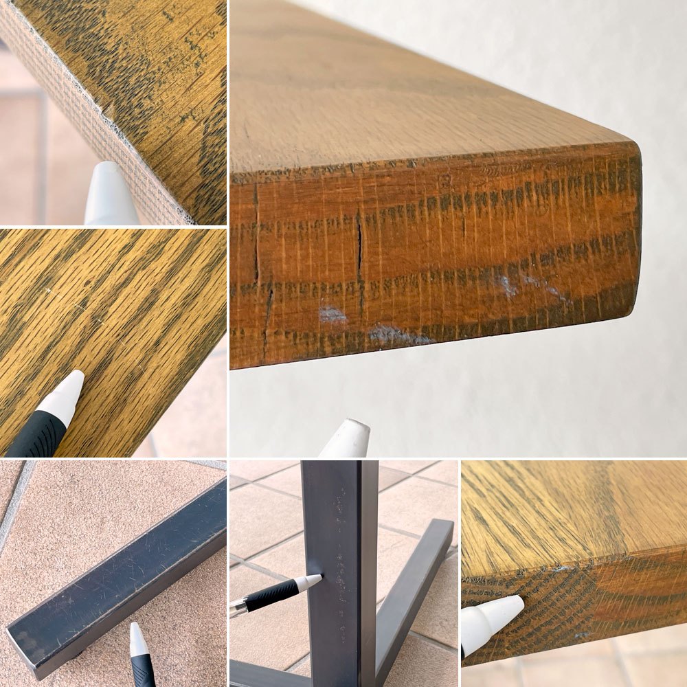 アクメファニチャー ACME Furniture グランビュー GRANDVIEW カフェテーブル オーク無垢材 スチール ダイニングテーブル スクエア W65cm ◇