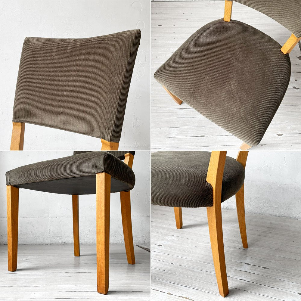 トラックファニチャー TRUCK FURNITURE エスアールチェア SR CHAIR ダイニングチェア ナラ無垢材 グリーン コーデュロイ 定価¥90,310 - ★