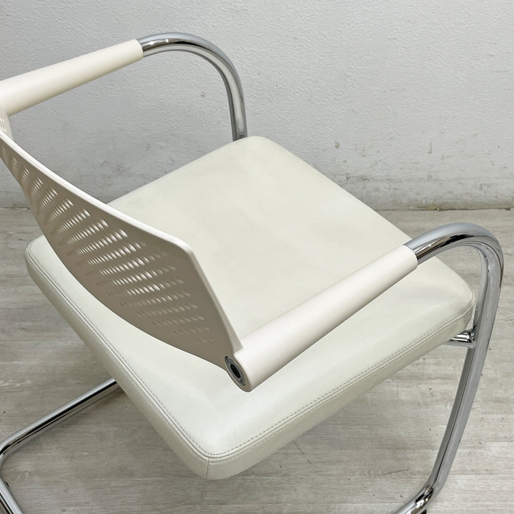 ヴィトラ vitra ビザビ2 Visavis2 アームチェア デスクチェア カンティレバー スタッキング不可仕様 アントニオ・チッテリオ B ●