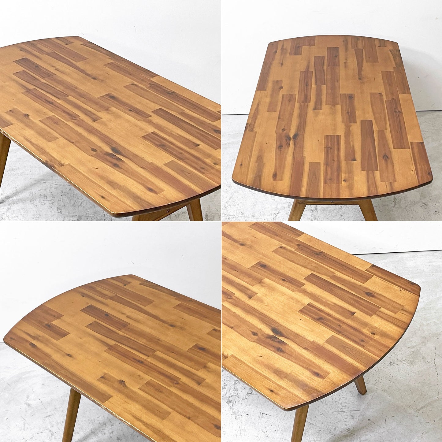 ウニコ unico スウェラ swella アカシア無垢材 ダイニングテーブル W140cm 西海岸スタイル 定価67,650- ●