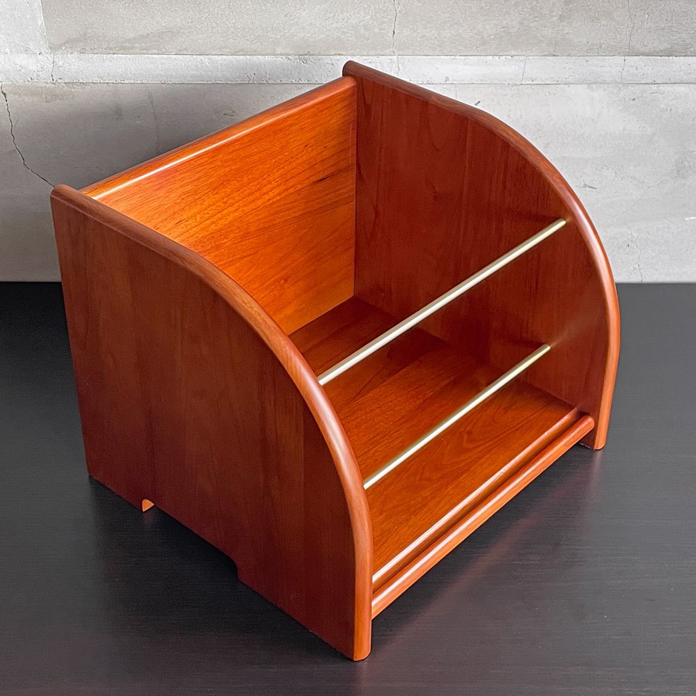 アクメファニチャー ACME Furniture ブルックス レコードボックス BROOKS LP BOX マガジンラック レコードラック ウォールナット クルミ 真鍮 ♪