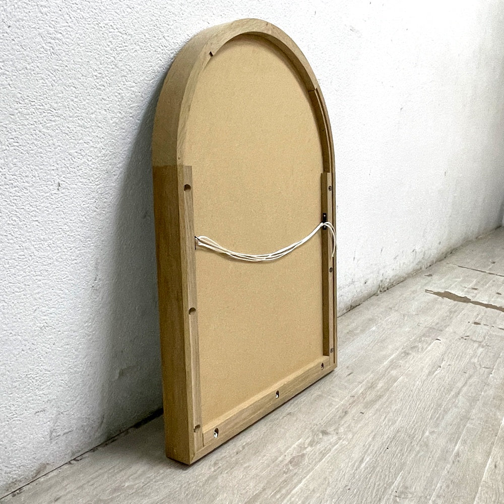 マーフ MURPH オリジナルミラー arch mirror ウォールミラー オーク材 ソープフィニッシュ 壁掛け鏡 W46xH63cm シンプル ミニマル ナチュラル ●