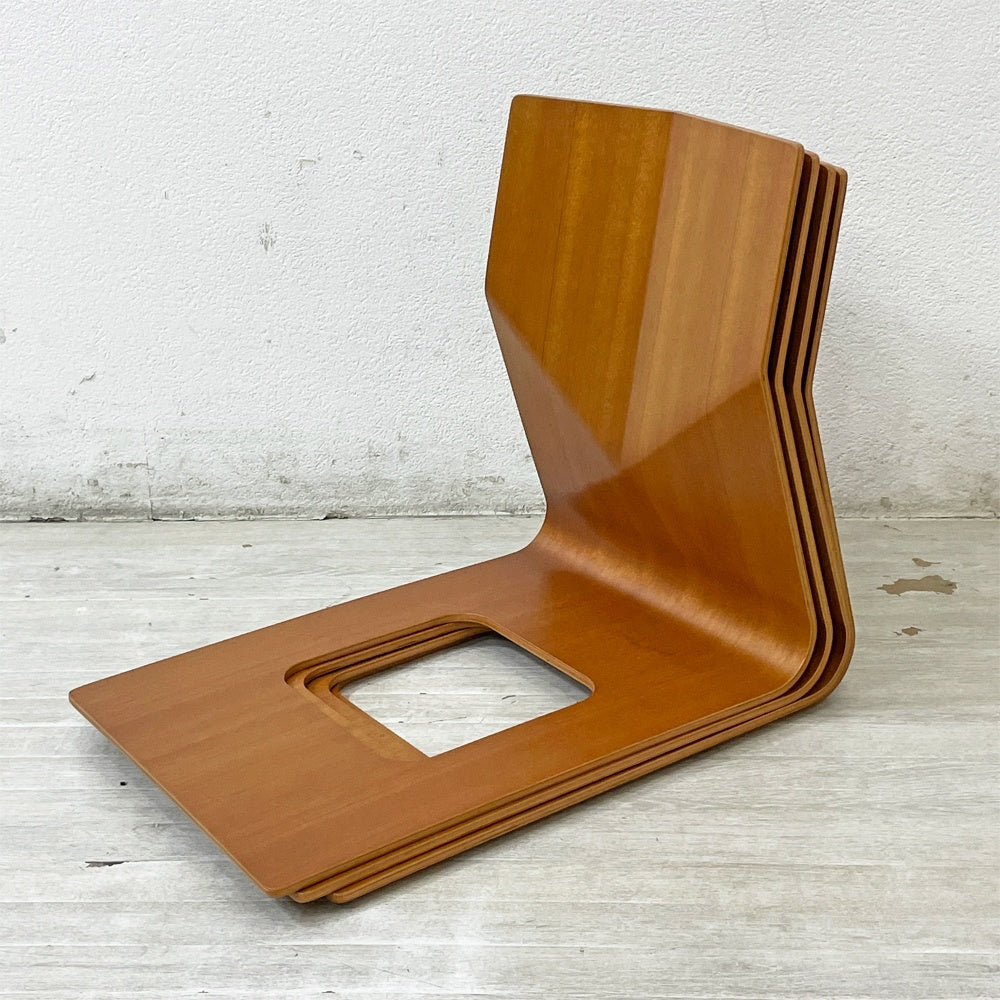 天童木工 TENDO 座椅子 T-5812MR-UB メランティ プライウッド スタッキング仕様 和モダン 定価￥27,500- C ●