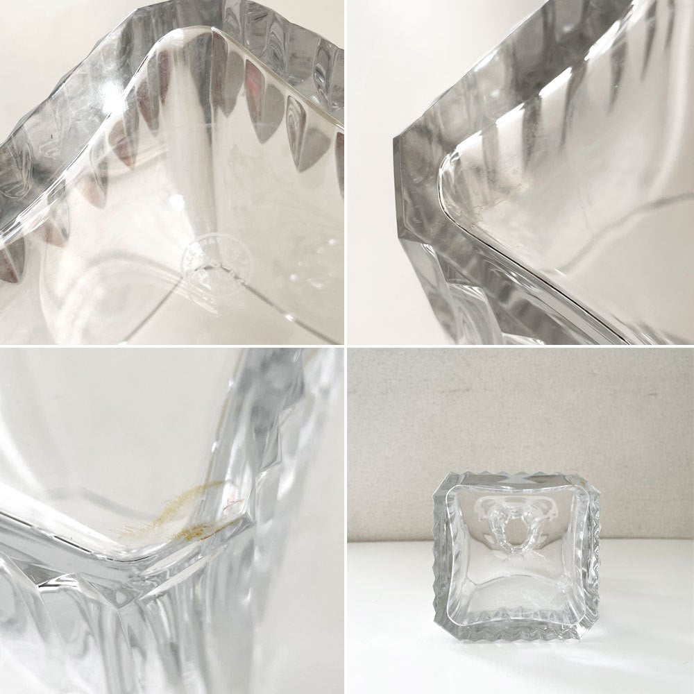 バカラ Baccarat パルメ Parme ウィスキーデカンタ エッチング 鳥 H24cm クリスタルガラス フランス 廃番 ◎