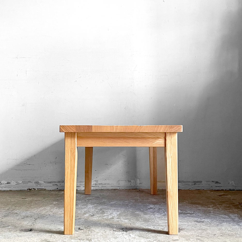 無印良品 MUJI ローテーブル センターテーブル タモ材 W90cm ナチュラルスタイル 廃番 ■