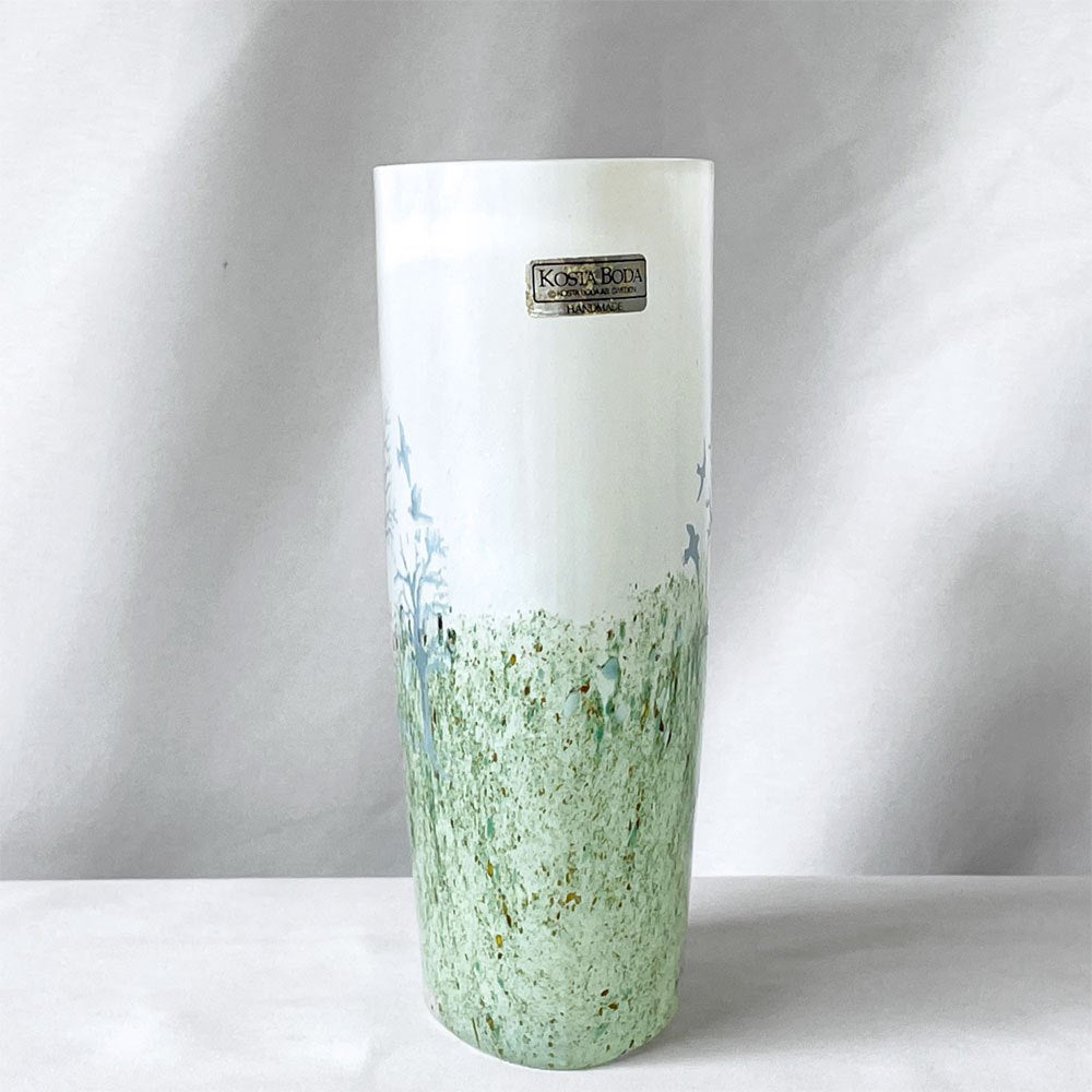コスタボダ KOSTA BODA ガラス フラワーベース H14.7cm 花瓶 花器 ハンドメイド Kjell Engman 北欧 スウェーデン ◇