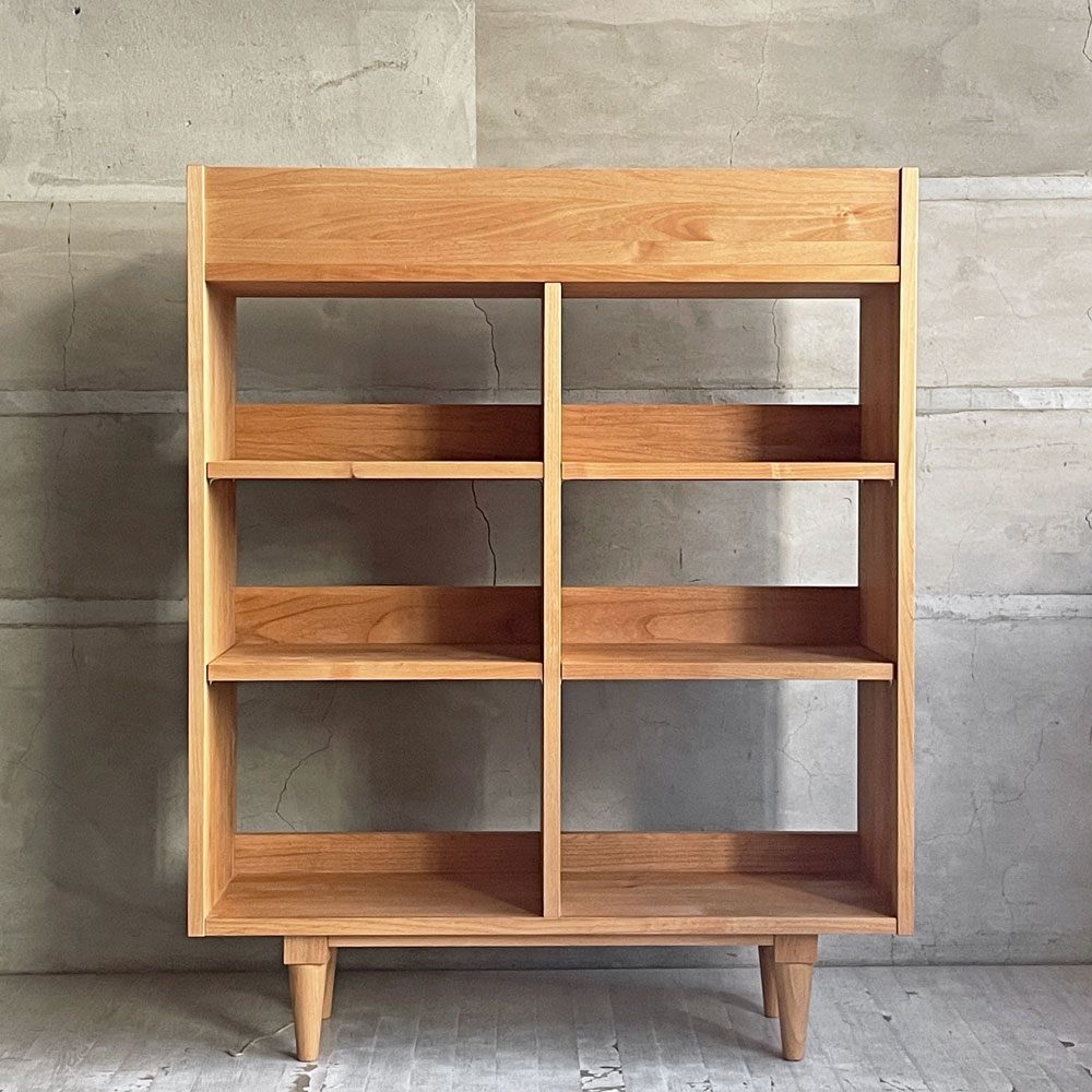 モモナチュラル Momo natural コモ シェルフ COMO Shelf サイズM アルダー材 ナチュラルテイスト 定価￥55,000- ♪