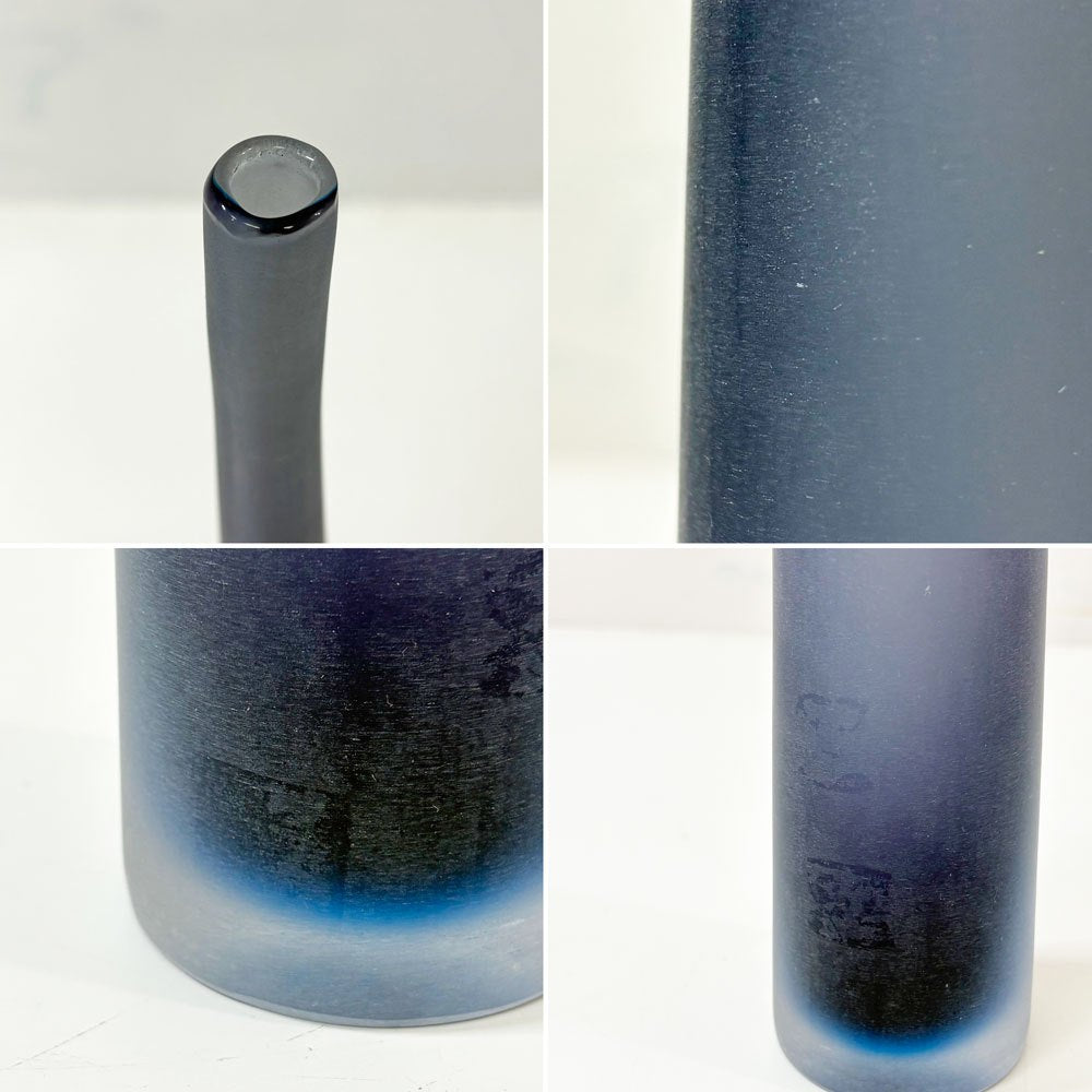アーケード Arcade バンブーベース Bambu vase ガラスベース  フラワーベース ローラ・デ・サンティジャーナ イタリア ムラーノガラス ブルー  ●