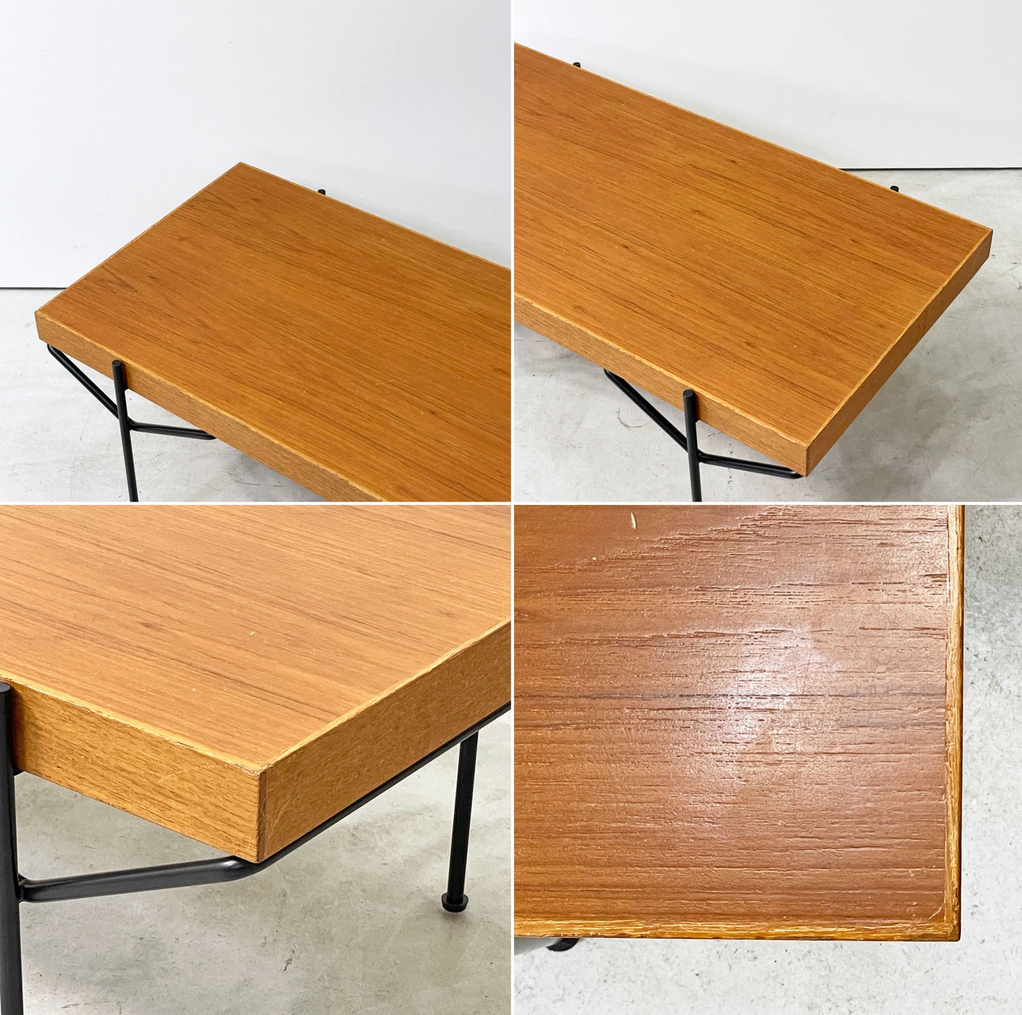 ランドスケーププロダクツ Landscape Products コーヒーテーブル Vレッグ チーク材 W90cm ミッドセンチュリーモダンデザイン ビンテージスタイル ●