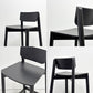 モダンデザイン Modern Design カウンターチェア ハイチェア ハイスツール オーク材 ブラック塗装 A ●
