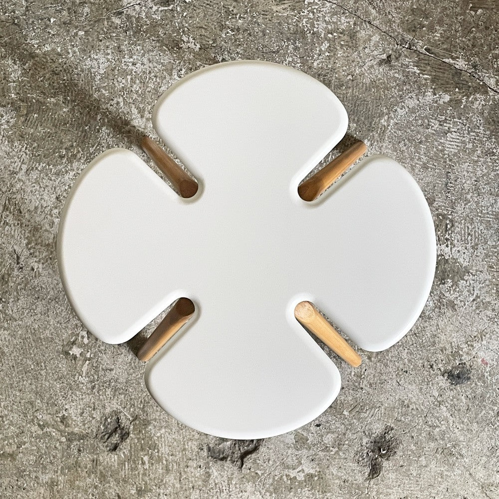 天童木工 Tendo クローバー Clover スツール ハイ ホワイトカラー T-3140MD-WA ビーチ材 MDF スタッキング H44cm 小池智子 国産家具 ■
