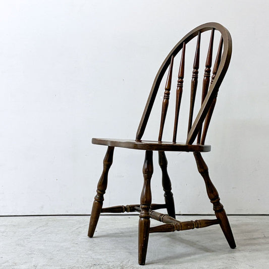 ユニバーサル UNIVERSAL FURNITURE ウィンザーチェア ダイニングチェア アメリカ ブラウン ビンテージスタイル カントリー B ●