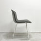 ノル Knoll 420 サイドチェア ワイヤーチェア ダイニングチェア ホワイト × グレー ファブリック フルカバー仕様 ハリー・ベルトイア ミッドセンチュリー ビンテージ A ●