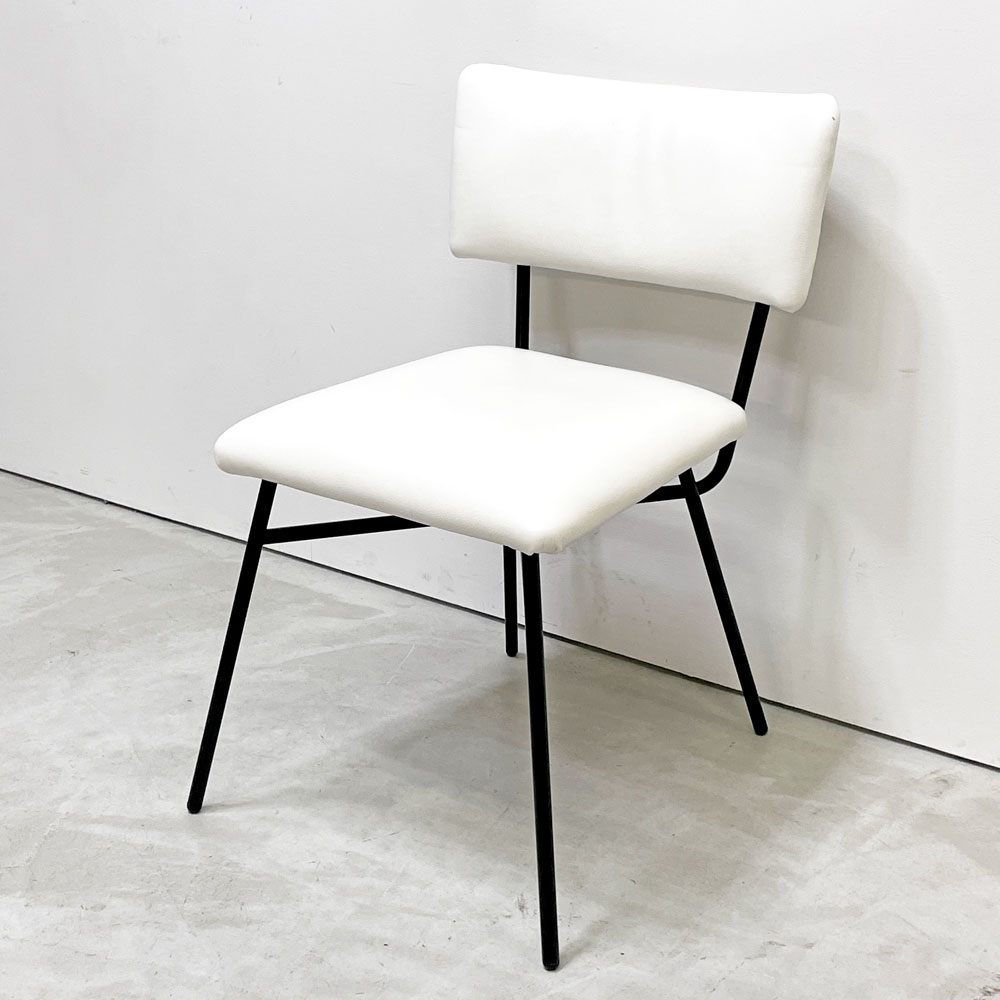 アルフレックス arflex エレットラ ELETTRA ダイニングチェア レザー ホワイト Studio BBPR イタリアモダン シンプルデザイン B ●