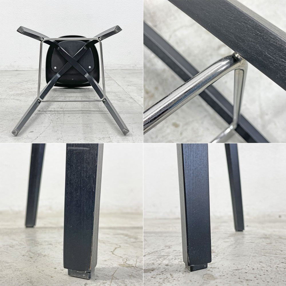 グビ GUBI 3D バースツール Bar Stool カウンターチェア KOMPLOT DESIGN ブラック ウォールナット材 デンマーク 定価281,462円 B 〓