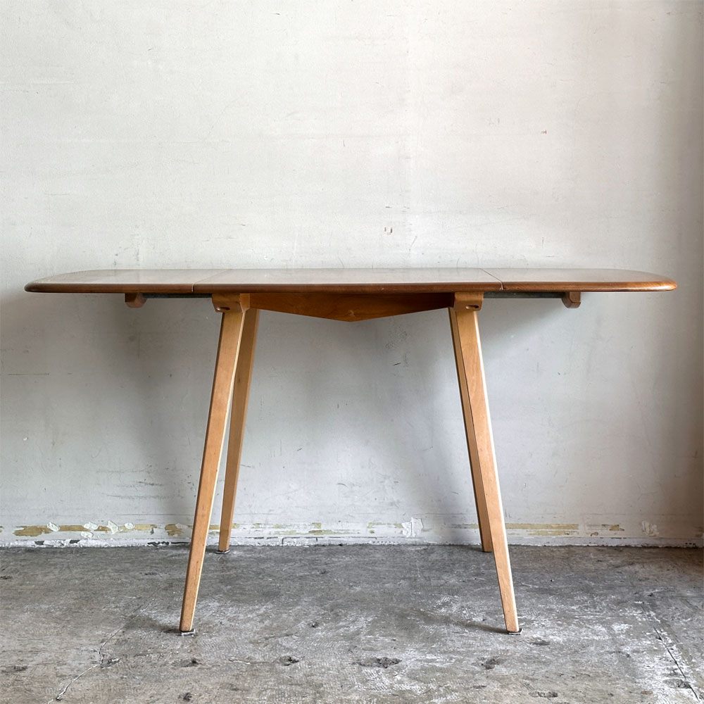 アーコール Ercol ドロップリーフテーブル Drop Leaf Table バタフライテーブル ダイニングテーブル エルム材 ビーチ材 UKビンテージ 英国家具 ■