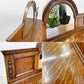 UKビンテージ オーク材 ミラーバック サイドボード Oak Mirror back Sideboard cabinet 英国家具 アンティーク イギリスビンテージ 〓
