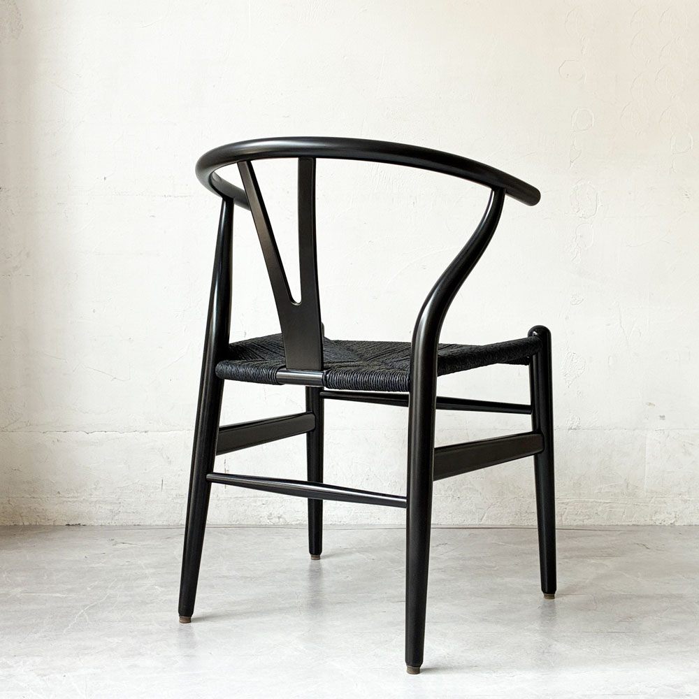 カールハンセン＆サン Carl Hansen & Son CH24 Yチェア ブラックラッカー×ブラックペーパーコード ビーチ材 ハンス・J・ウェグナー デンマーク 北欧家具 ★