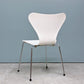 フリッツハンセン Fritz Hansen 3107 セブンチェア ホワイト ラッカー仕上げ スタッキング アルネ・ヤコブセン デンマーク 北欧家具 A ◎