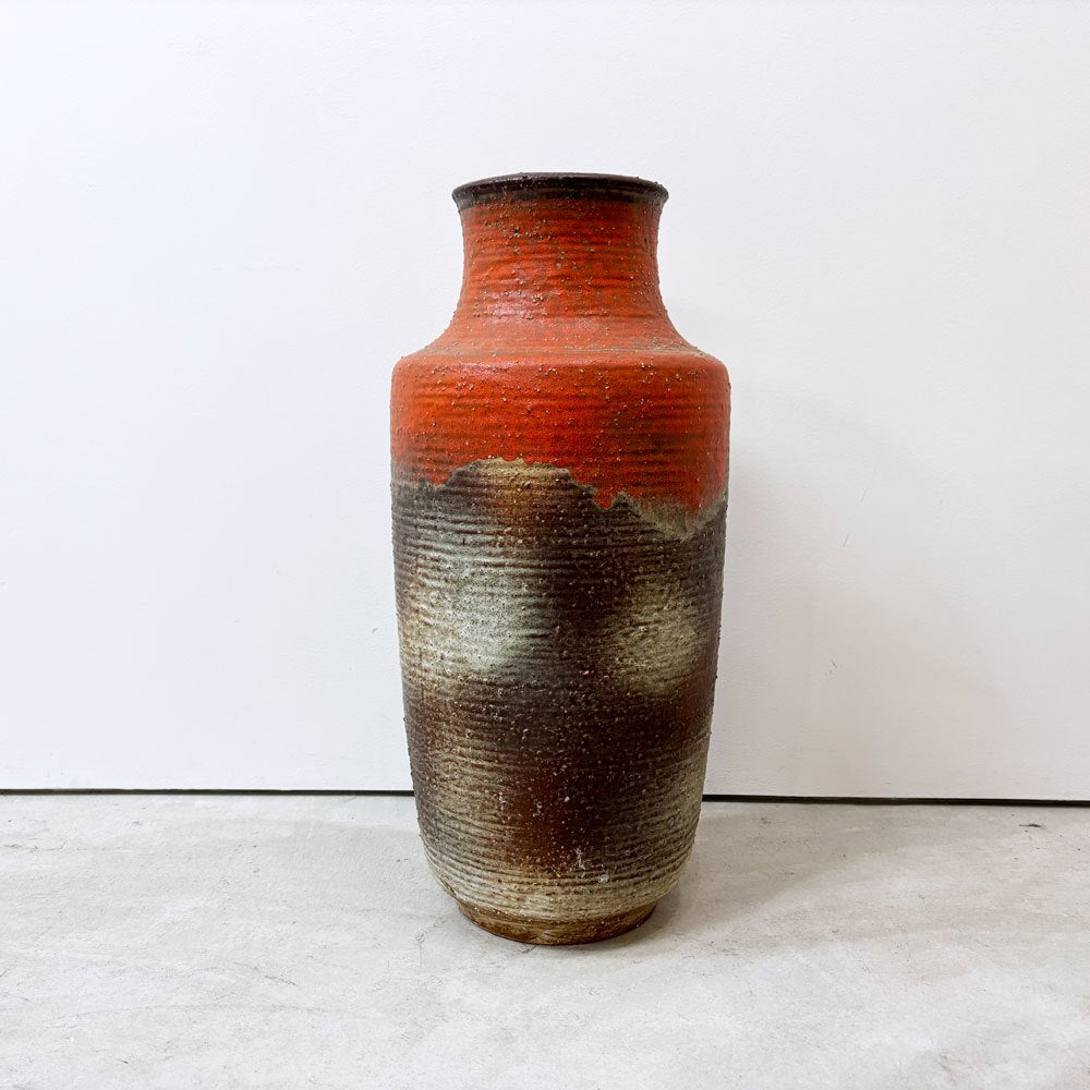 ファットラヴァ FAT LAVA フラワーベース 花瓶 壷 H54cm 西ドイツ West Germany ビンテージ ミッドセンチュリー ●