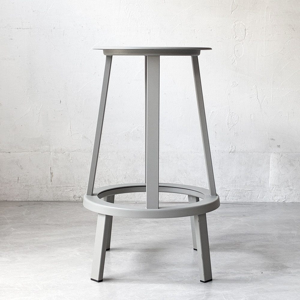 ヘイ HAY リボルバー バースツール ロー REVOLVER BAR STOOL LOW H65cm スカイグレー 回転式座面 レオン・ランズメイヤー デンマーク 定価¥51,700- A ★