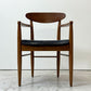 アクメファニチャー ACME Furniture トラッセル アームチェア TRESTLES ARM CHAIR ダイニングチェア ウォールナット ファブリックシート USビンテージスタイル●