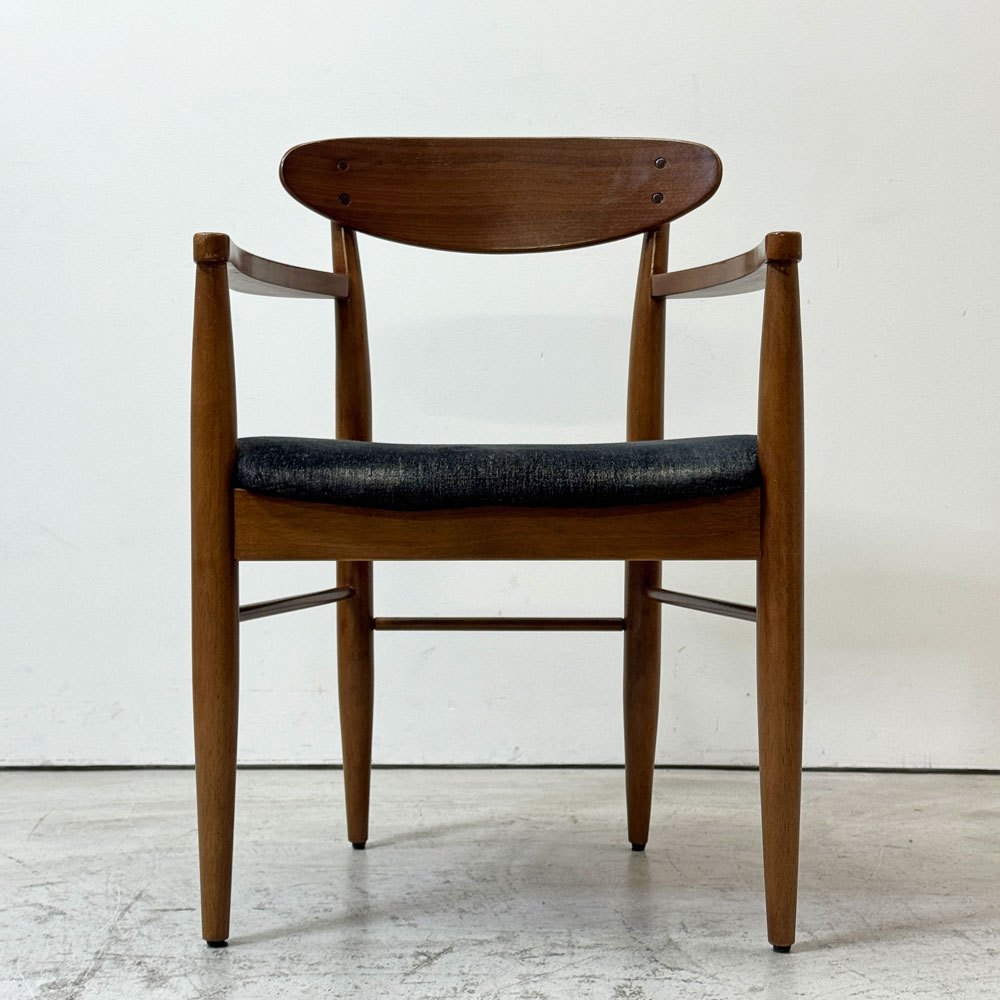 アクメファニチャー ACME Furniture トラッセル アームチェア TRESTLES ARM CHAIR ダイニングチェア ウォールナット ファブリックシート USビンテージスタイル●