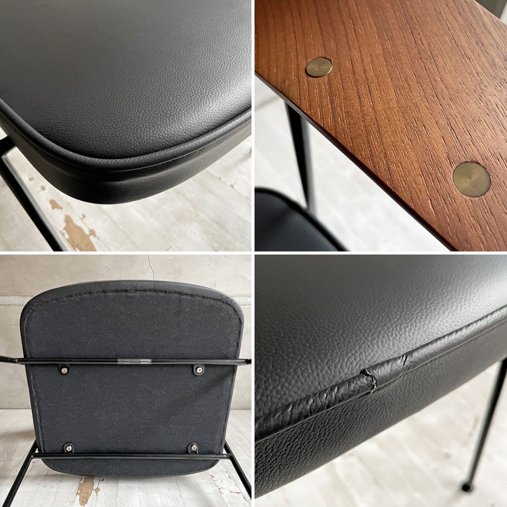 ケースファニチャー Case Furniture 675チェア ダイニングチェア アームチェア ウォールナット材 レザーシート ロビンデイ Robin Day ACTUS取扱 A ♪