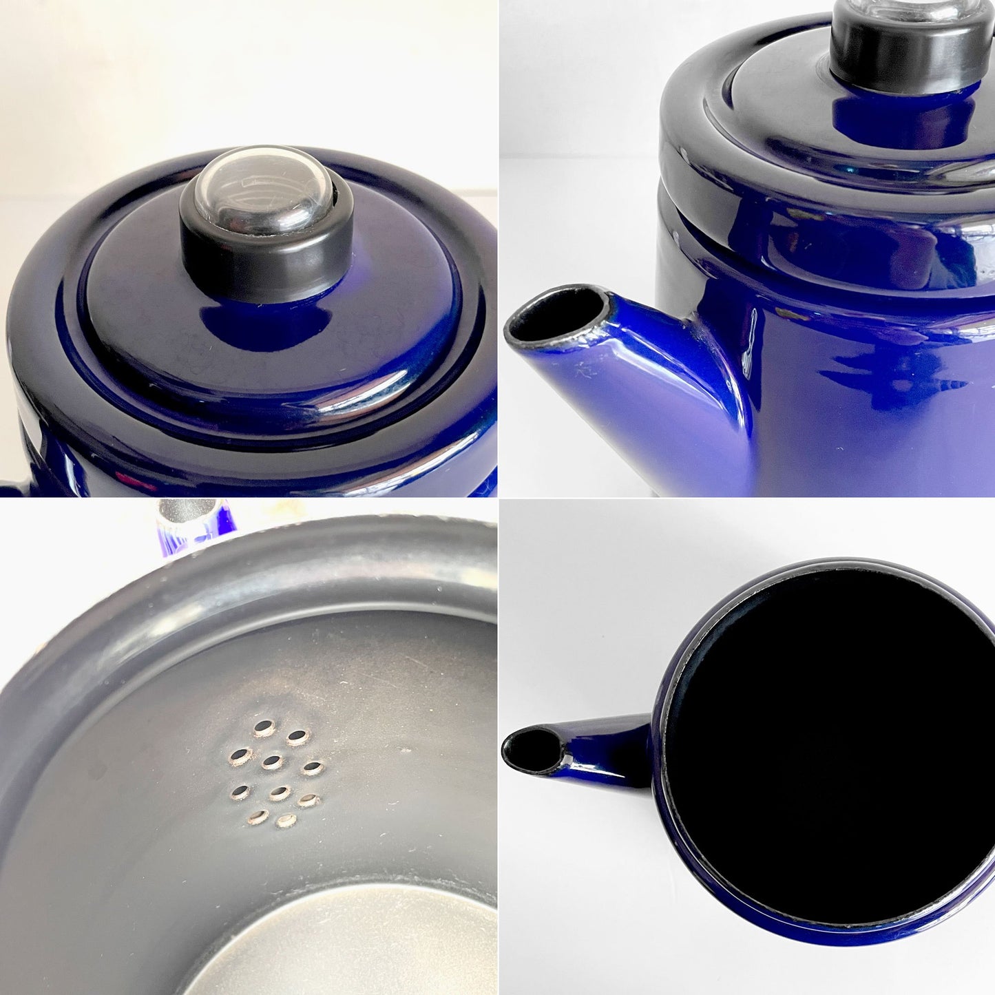 フィネル FINEL ペフトーリ Pehtoori エナメルコーヒーポットコバルトブルー Lサイズ 1.5L アンティ・ヌルメスニエミ フィンランド 復刻品 北欧雑貨 ■