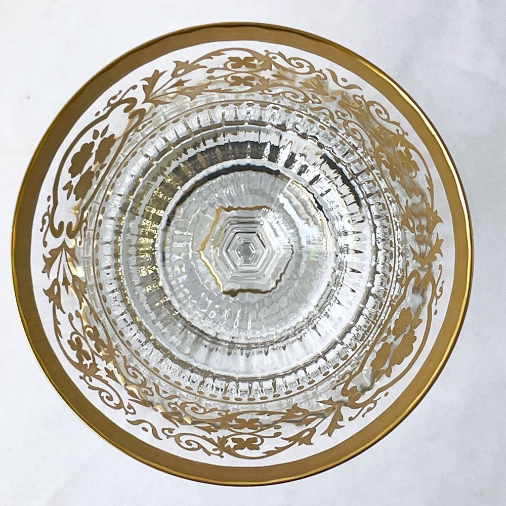 バカラ Baccarat リヴォリ RIVOLI ワイングラス 24金 金彩 クリスタルガラス フランス B ◇