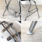 ハーマンミラー Herman Miller サイドシェルチェア セカンド 2nd ビンテージ アプホルスター スクールベース スタッキングベース 肘掛けテーブル付 イームズ ミッドセンチュリー I ★
