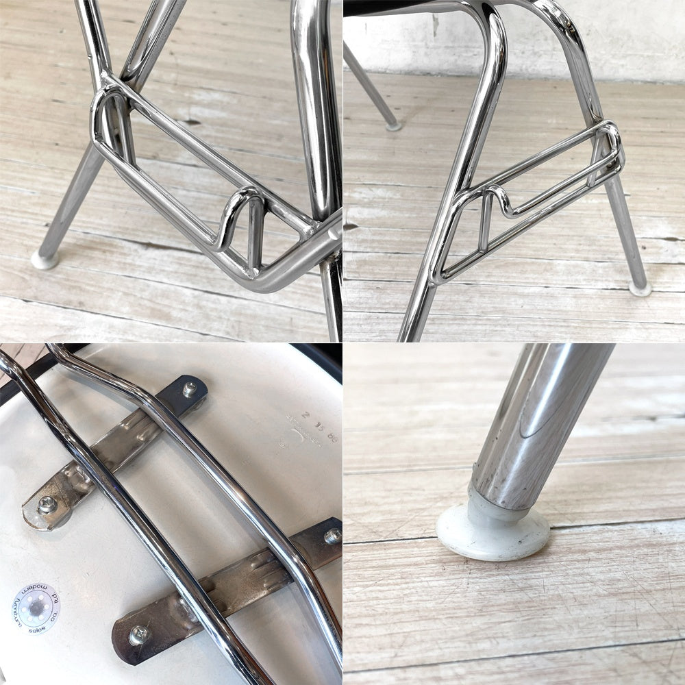 ハーマンミラー Herman Miller サイドシェルチェア セカンド 2nd ビンテージ アプホルスター スクールベース スタッキングベース 肘掛けテーブル付 イームズ ミッドセンチュリー I ★